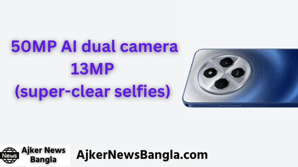 50MP AI dual camera 13MP (super-clear selfies)